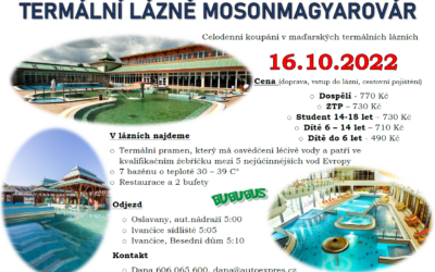 Termální lázně Mosonmagyarovár (16.10.2022)