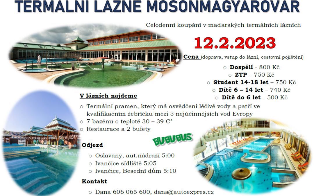 Termální lázně Mosonmagyarovár (12.02.2023)