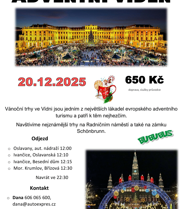 Adventní Vídeň (20.12.2025)